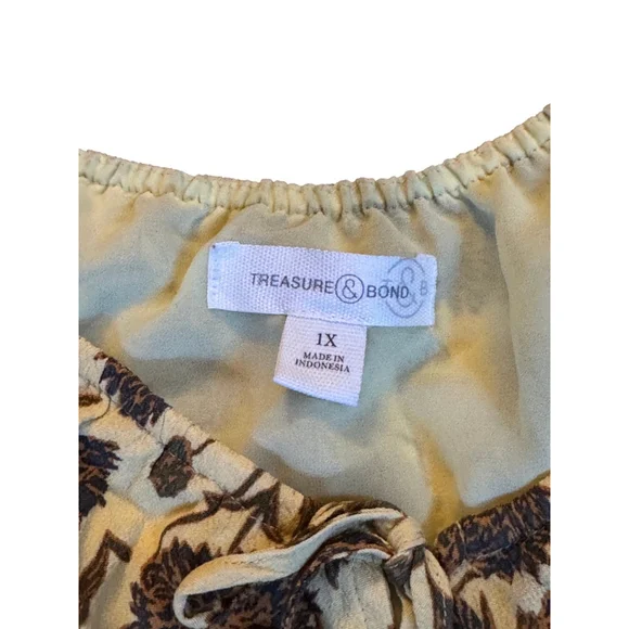 Treasure & Bond Mustard Floral Maxi Dress - Picture 7 of 7